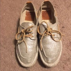 COPY - Tory Burch size 8 canvas platform sneakers